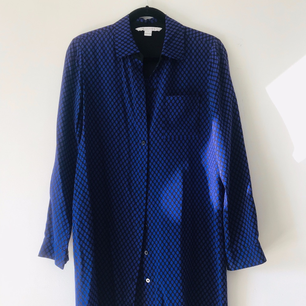 DVF Diane Von Furstenberg Geometric Shirt Dress
